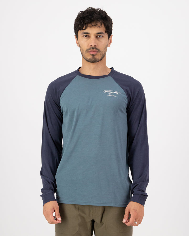 Mons Royale | Icon Merino Raglan Long Sleeve -  Goblin