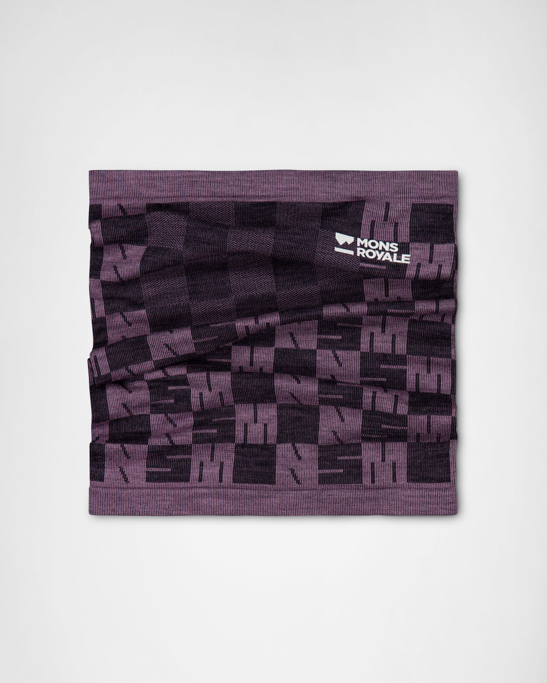 Mons Royale | Unisex Ascender Merino Neckwarmer - Mauve / Black