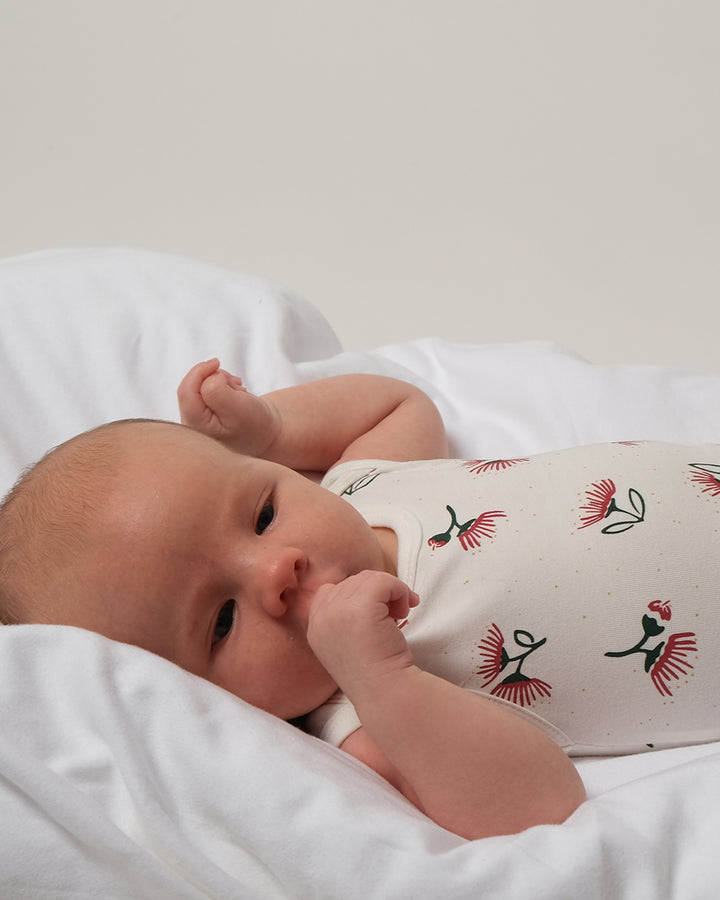 Singlet Bodysuit Pohutukawa 6-12 Months