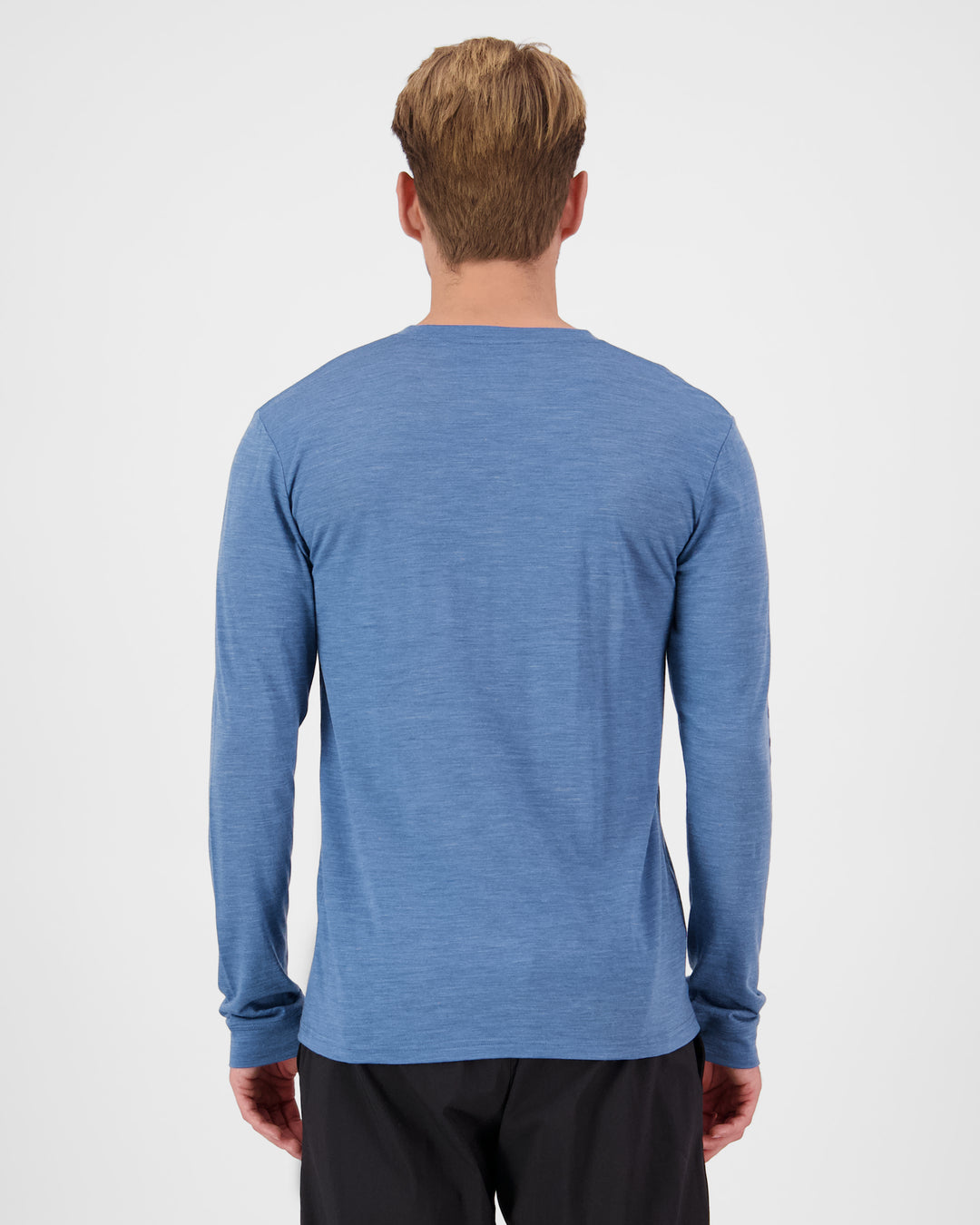 Men's Zephyr Merino Tencil  L/S - Steel Blue