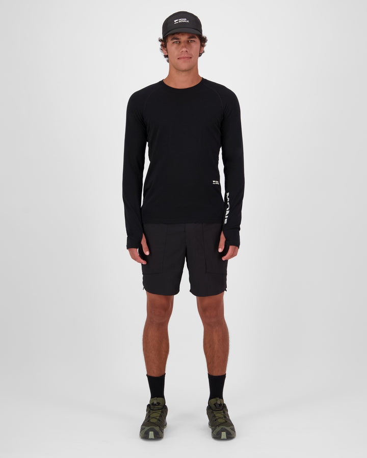 Men's Temple Merino L/S - Black