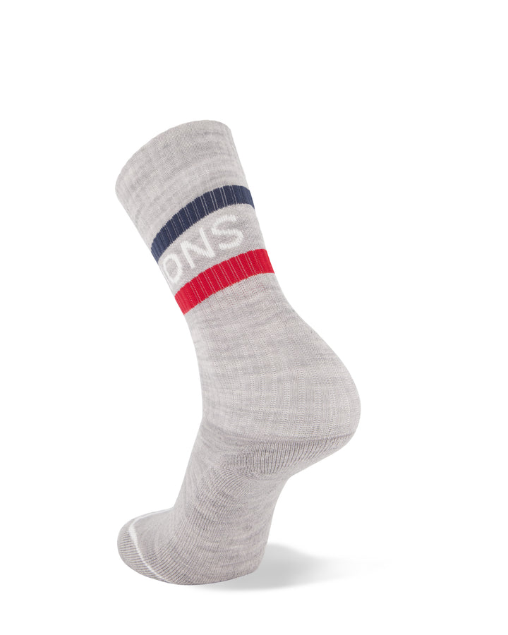 Unisex Signature Merino Crew Sock - College Grey