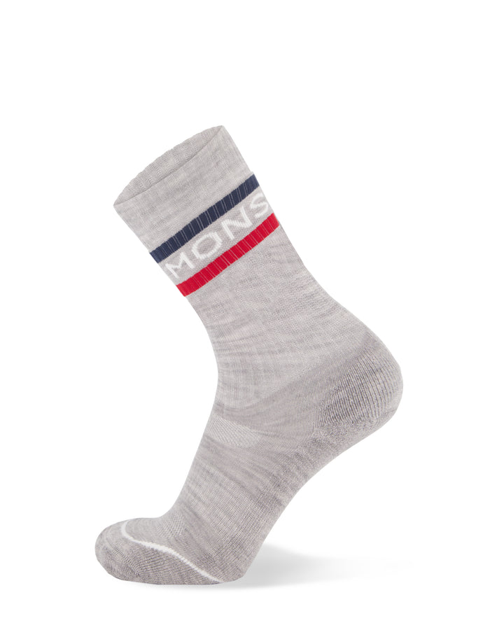 Unisex Signature Merino Crew Sock - College Grey