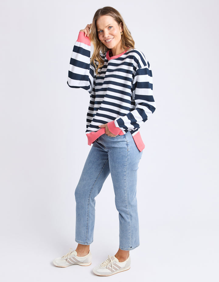 Vivid Crew - Navy with White Stripe