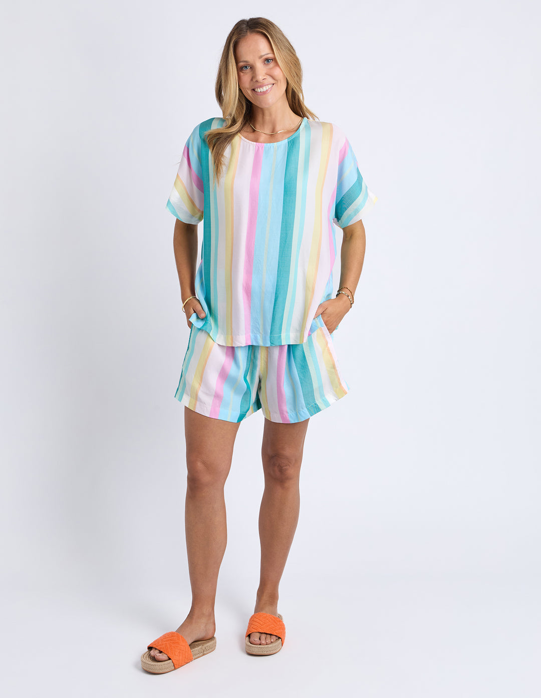 Hello Sunshine Top - Multi Stripe