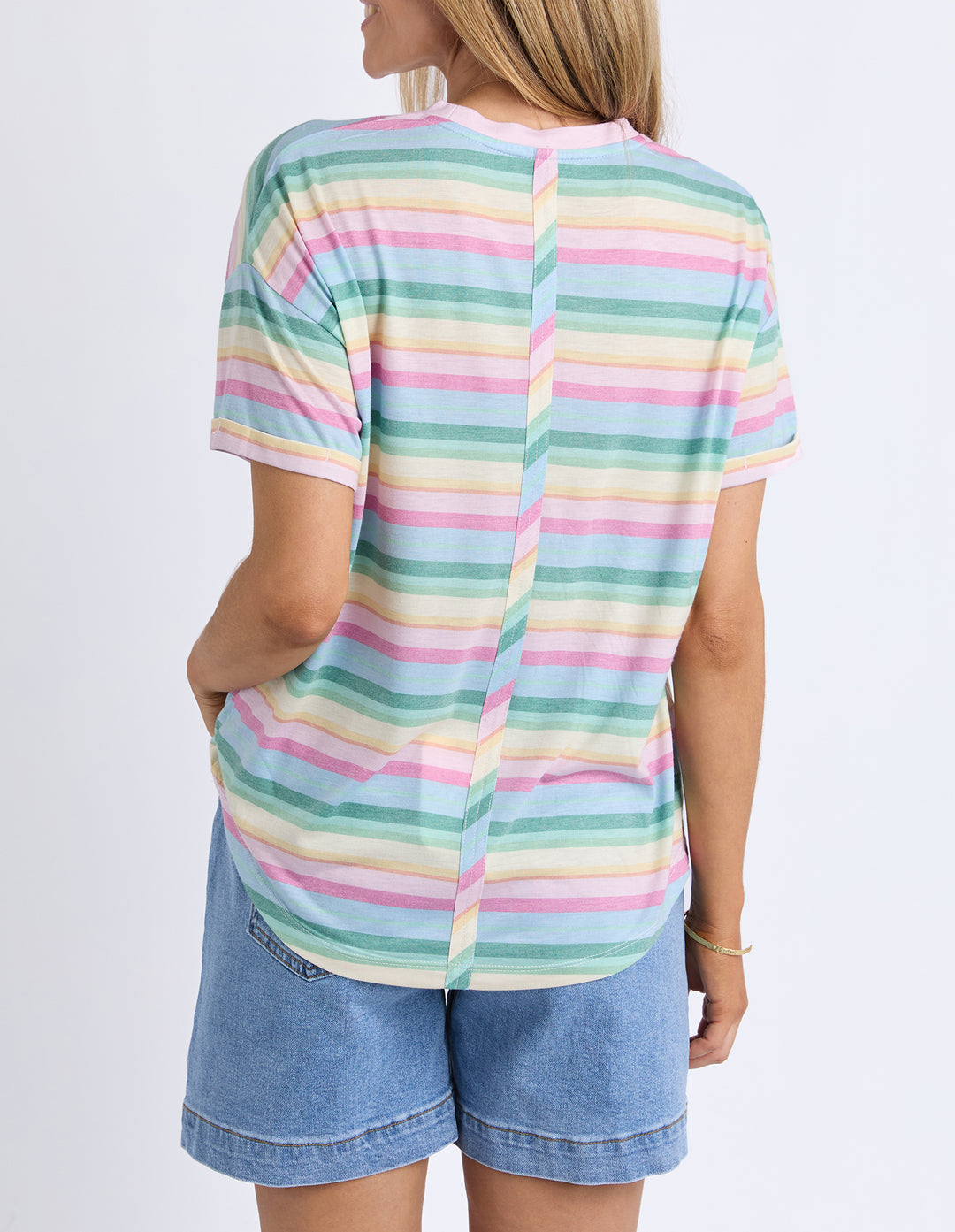 Affogato Tee - Multi Stripe