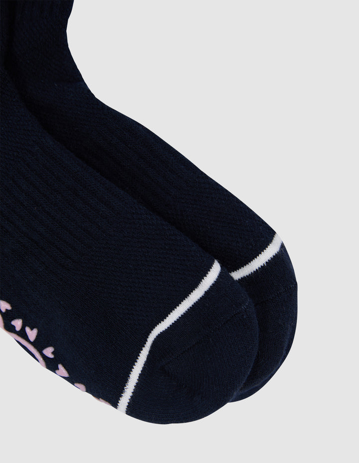 Elm | Ribbed College Sock - Navy