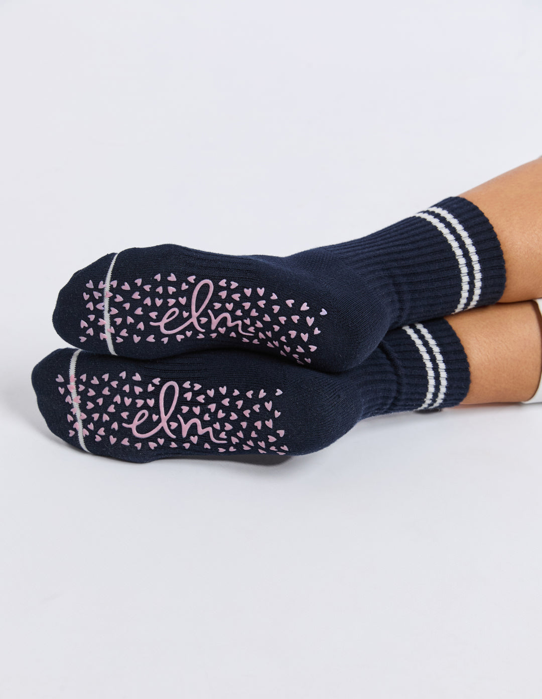 Elm | Ribbed College Sock - Navy