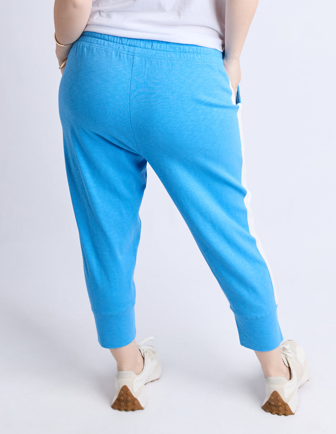 ELM | Brunch Pant - Azure Blue/White Side Trim