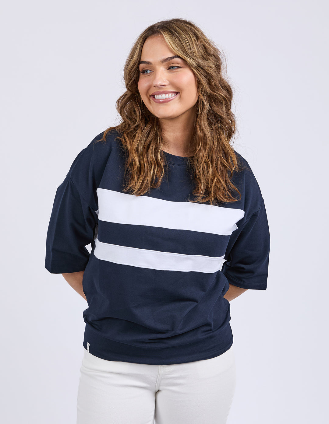 Nico Sweat - Navy with White Panels
