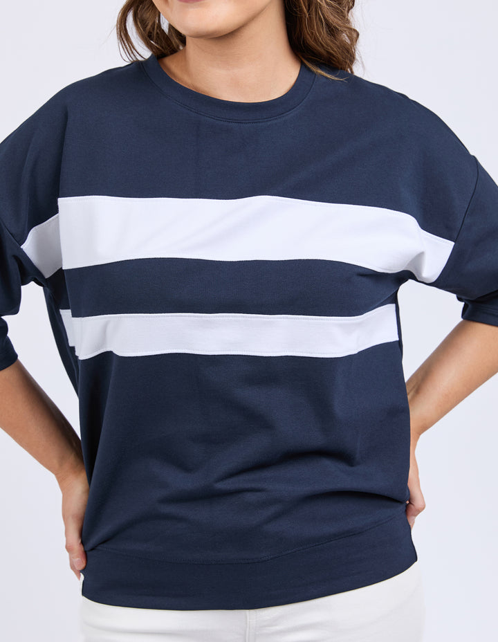 Nico Sweat - Navy with White Panels