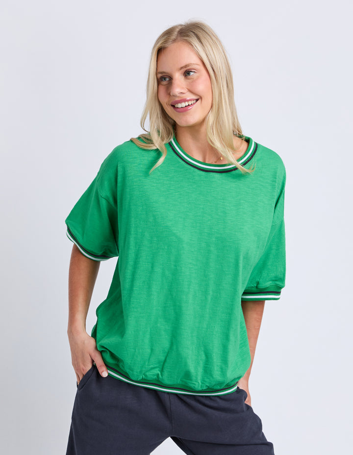 Faye S/S Sweat - Green Briar
