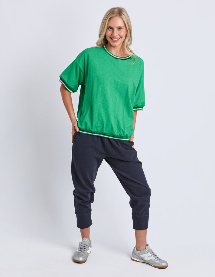Faye S/S Sweat - Green Briar