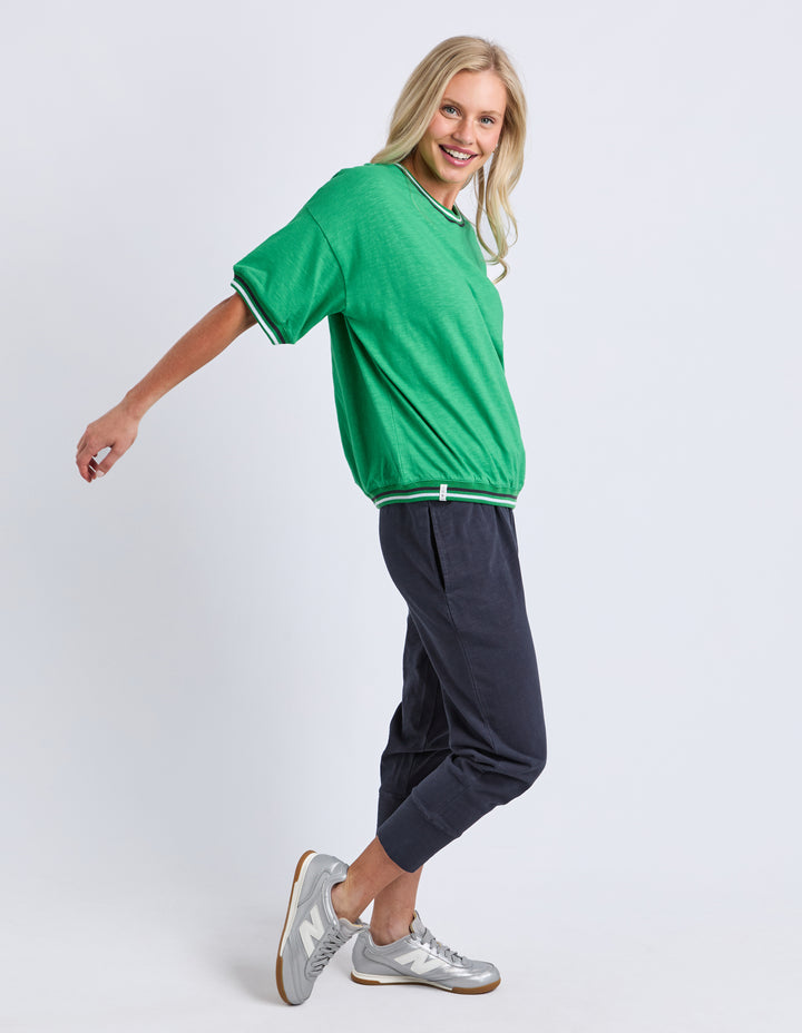 Faye S/S Sweat - Green Briar