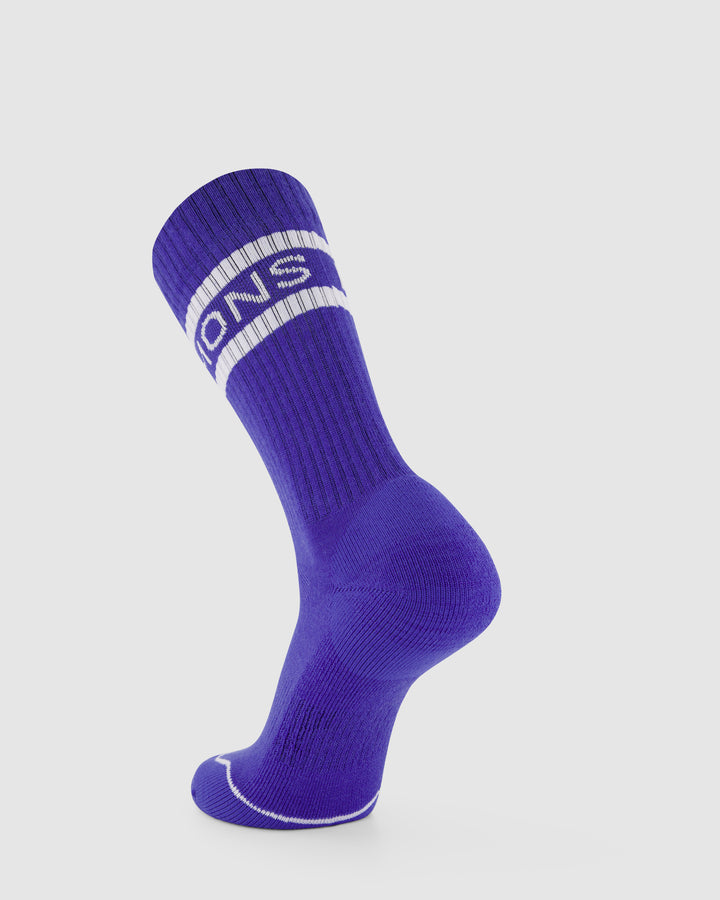 Unisex Signature Merino Crew Sock - Blue Dusk