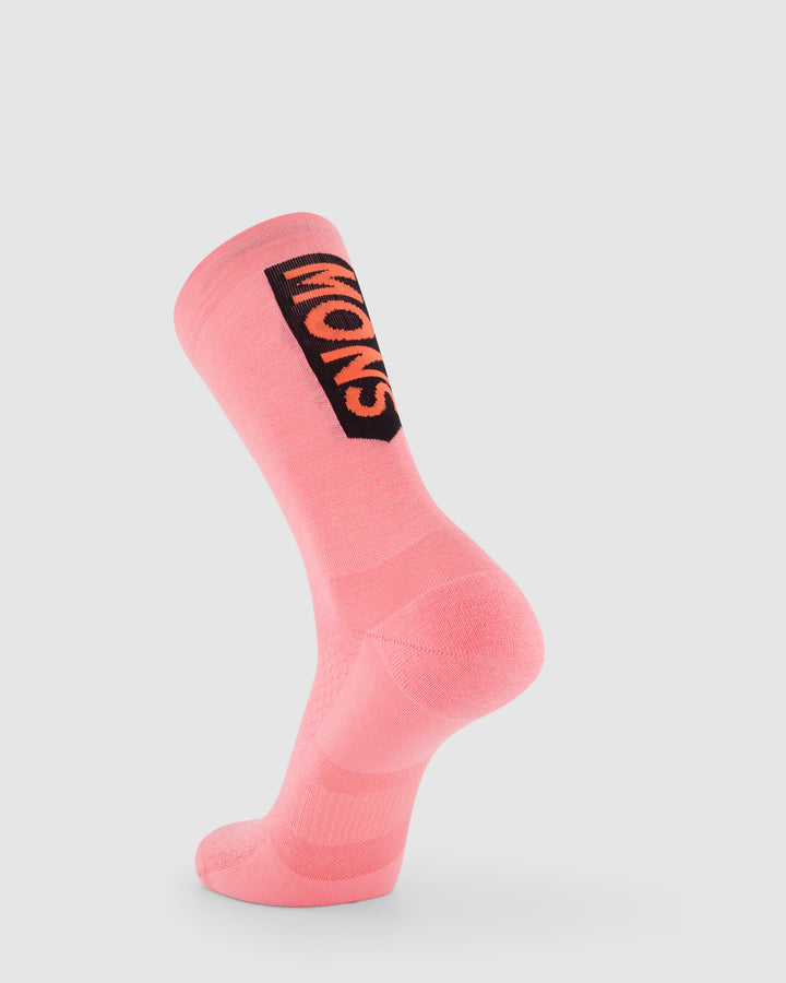 Unisex Merino Crew Sock - Flamingo