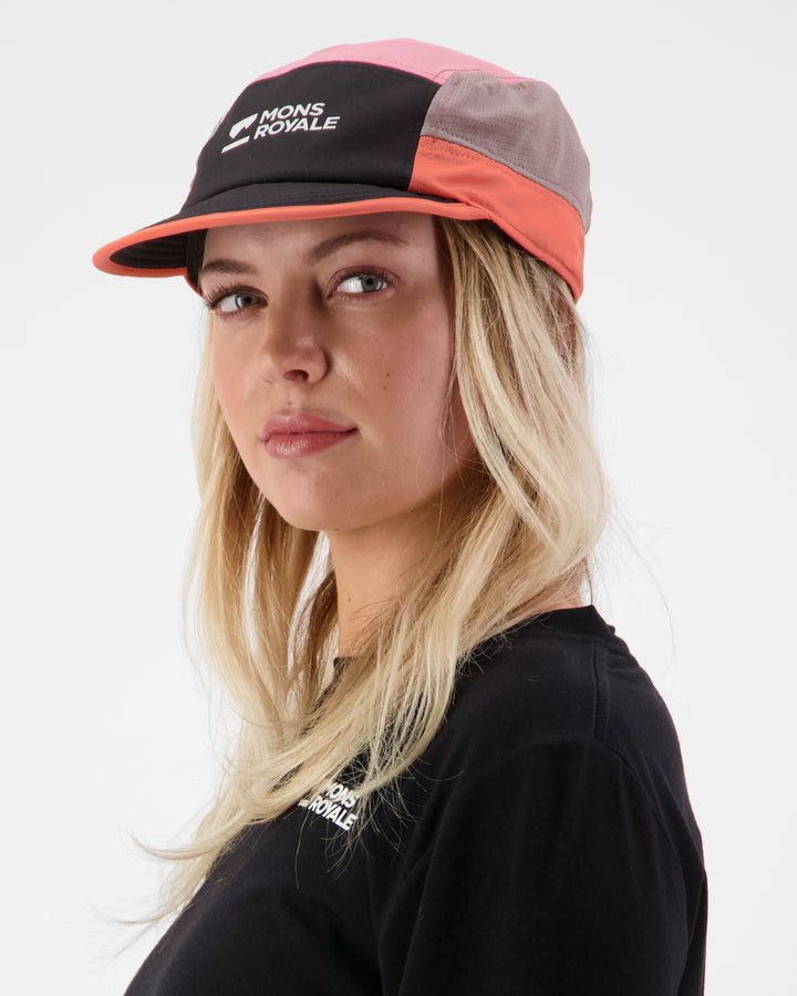 Unisex Velocity Trail Cap - Sun Orange/Flamingo
