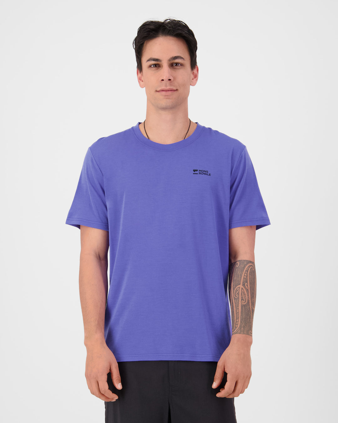 Men's Icon Merino T-Shirt - Blue Dusk/Cinder