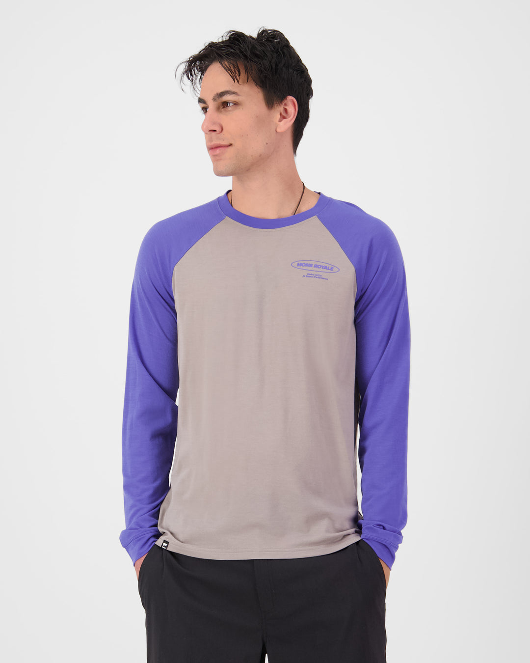 Men's Icon Merino Raglan L/S - Dusk
