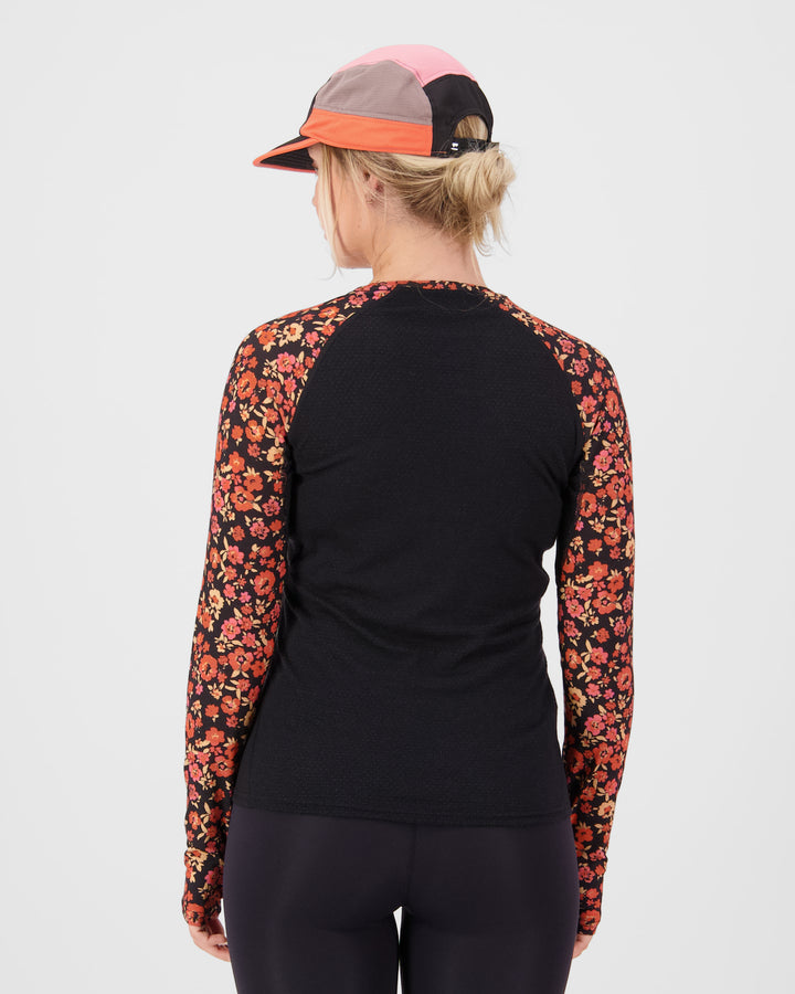 Bella Merino L/S - Ditzy Camo/Black