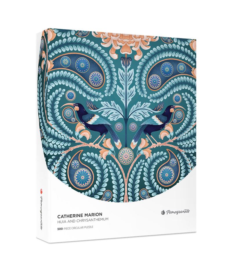 Huia & Chrysanthemum Circular 500 Piece Puzzle
