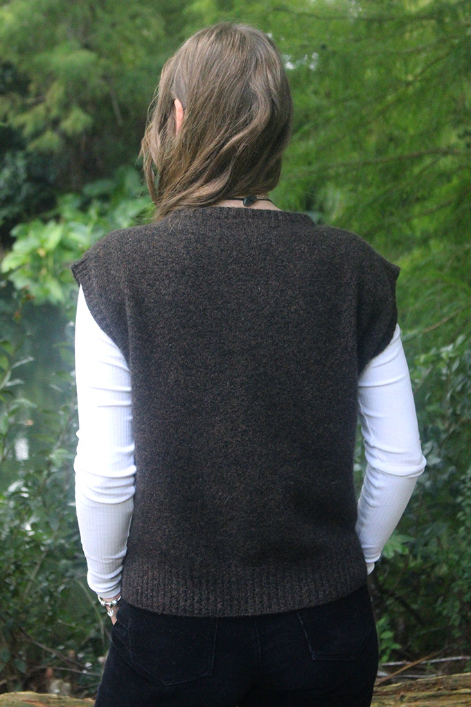Serene Vest - Brown Marl