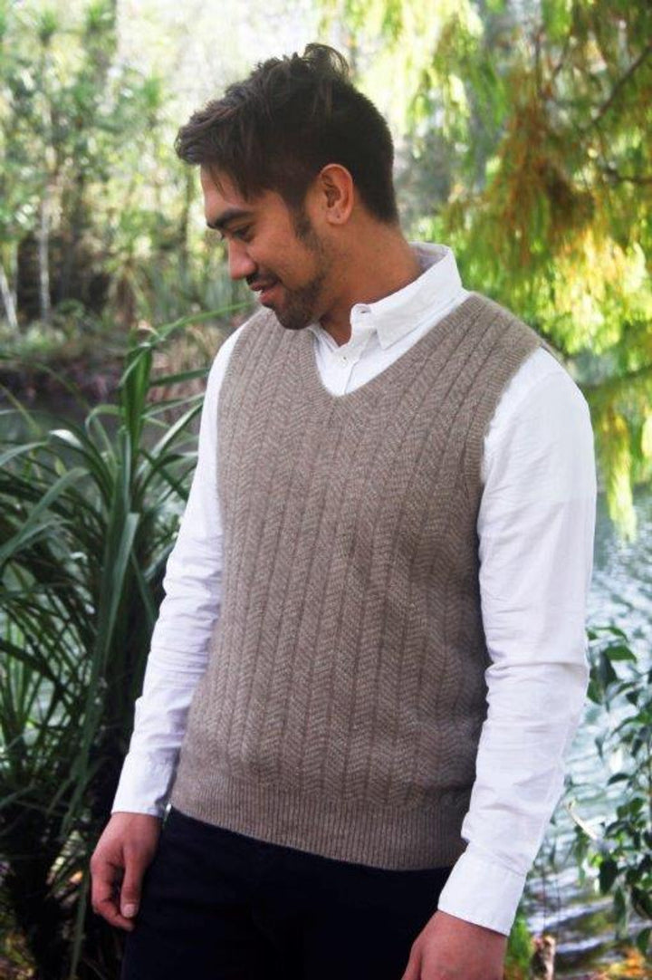 Men's Possum Merino Pullover Vest