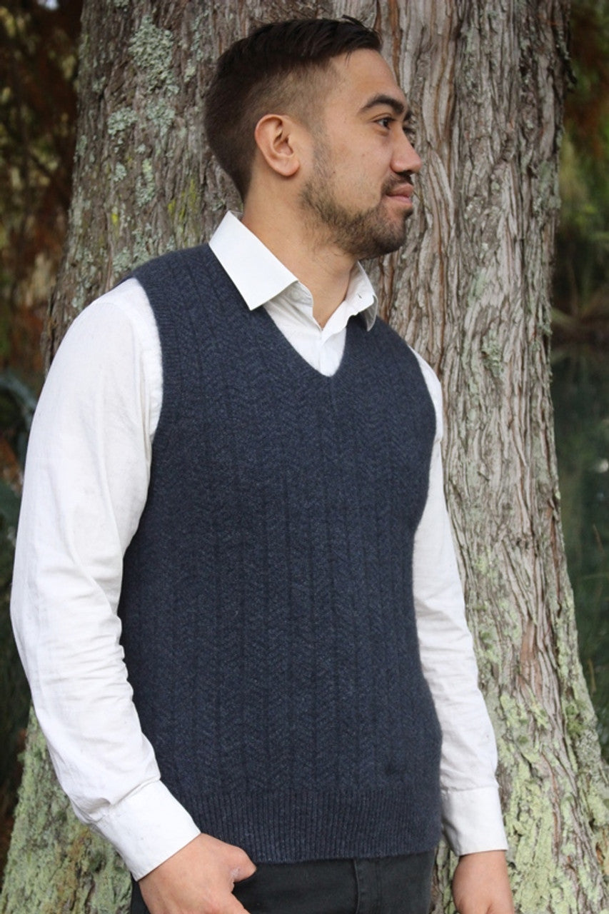 Men's Possum Merino Pullover Vest