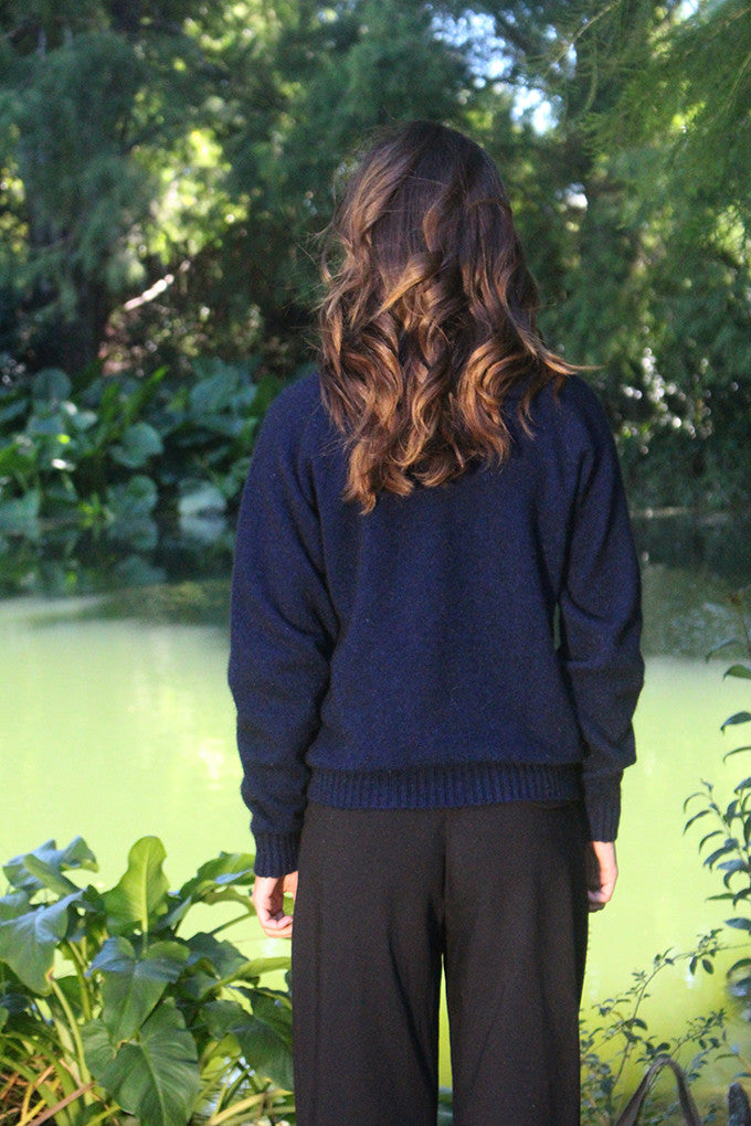 Lothlorian | Plain Crew Jumper - Midnight
