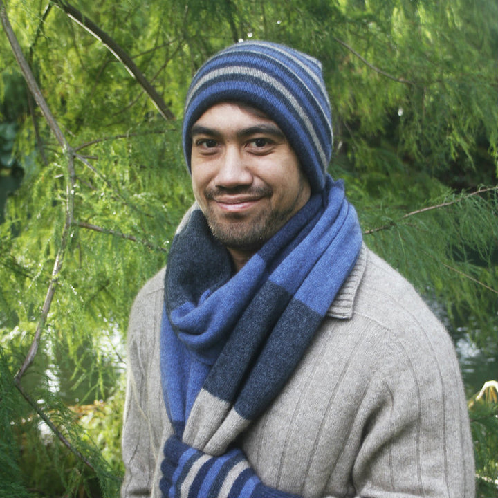 Possum Merino Multi-Stripe Beanie