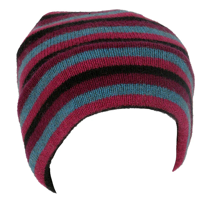 Possum Merino Multi-Stripe Beanie