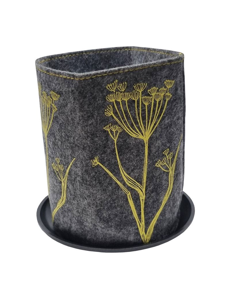 Growbag Fennel Yellow on Grey