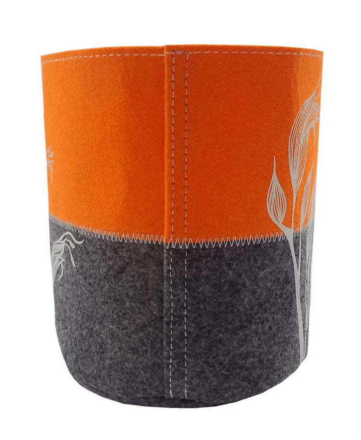 Growbag Harakeke White On Orange/Grey