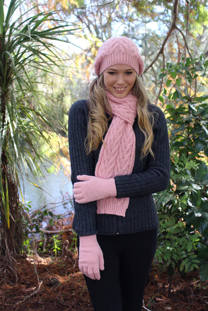 Alpaca Wool Cable Beanie