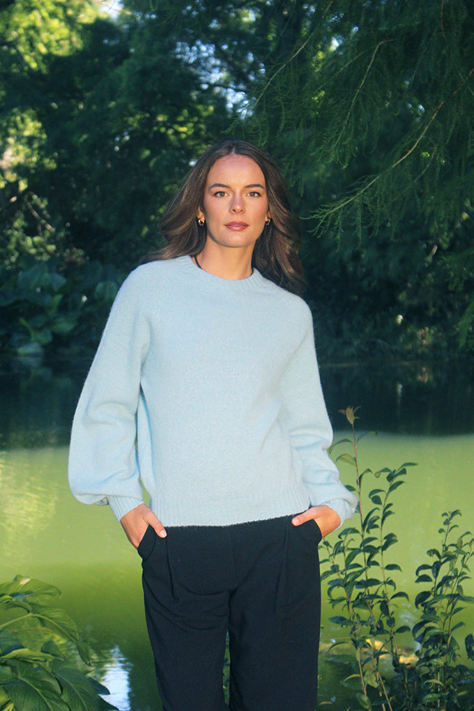 Alpaca Chime Jumper - Aqua