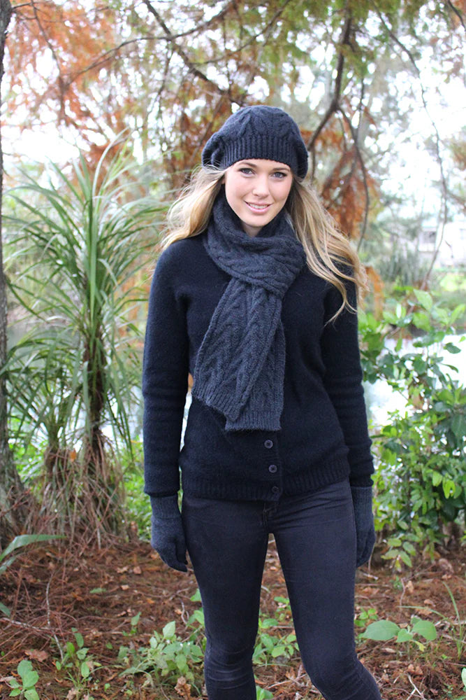 Alpaca Wool Cable Beanie