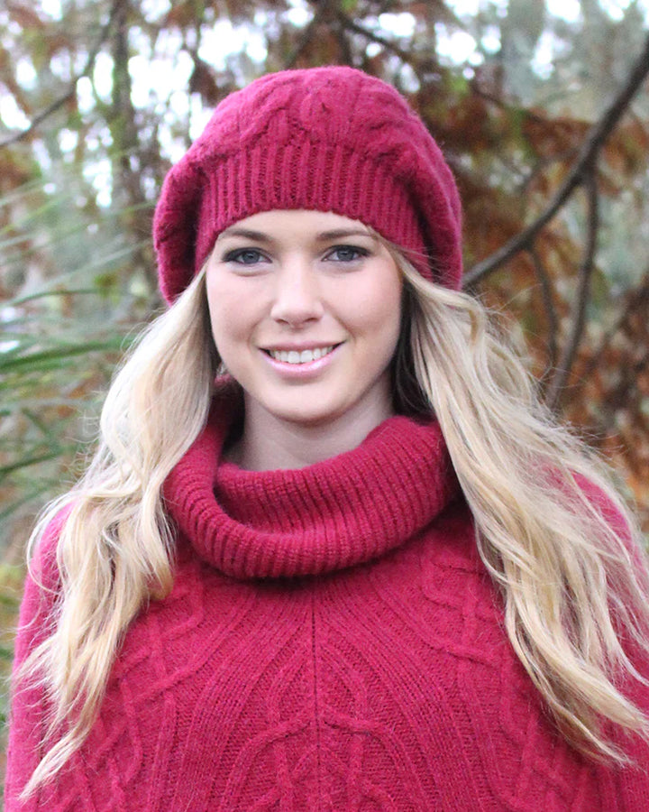 Alpaca Wool Cable Beanie