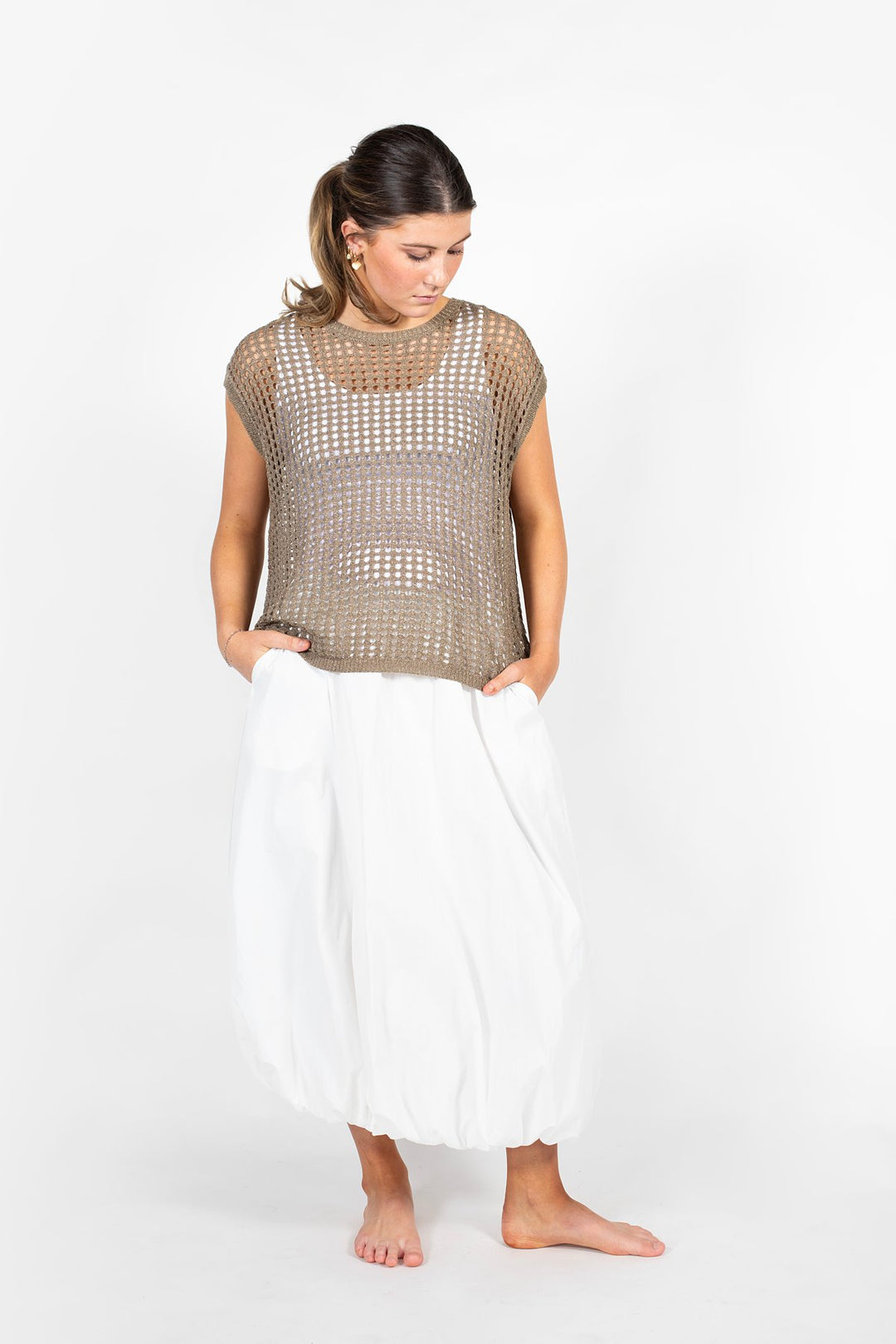 Bubble Skirt - White