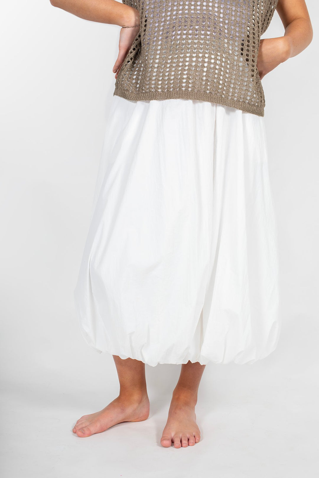 Bubble Skirt - White