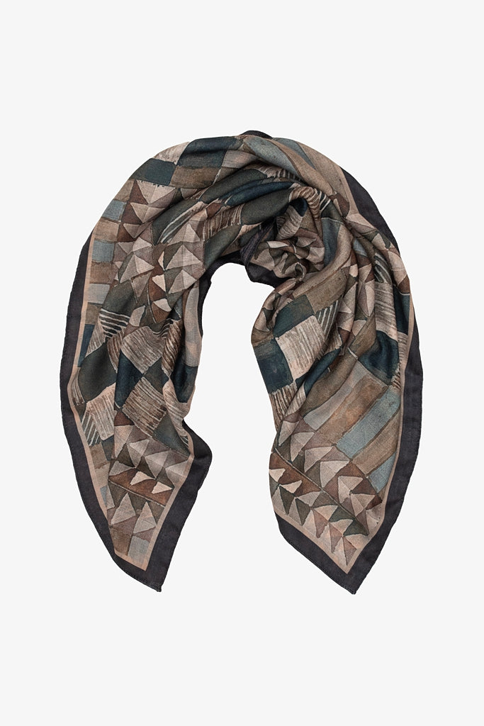 Square Scarf Painted Plains