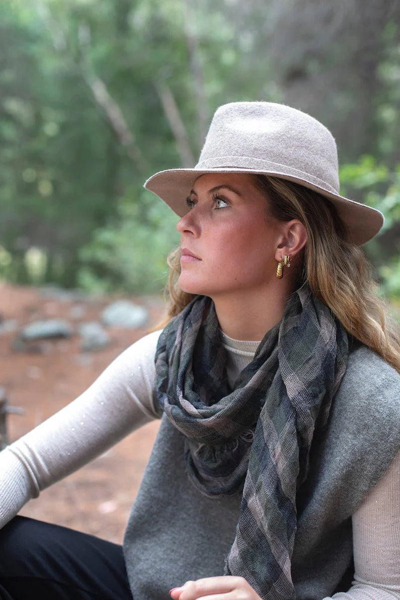 Jackson Check Scarf Pine