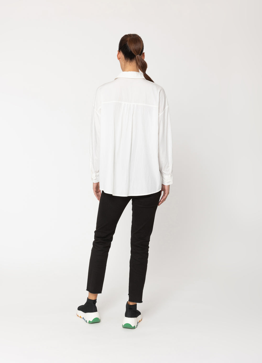 Winter White Two by Two Essentials Shirt back view.