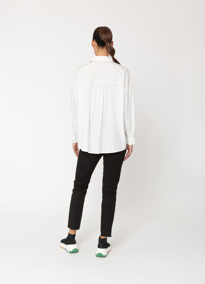 Winter White Two by Two Essentials Shirt back view.