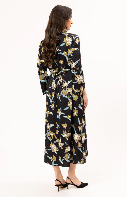 Leila and Luca Fanciful Dress in Satin Dream back view