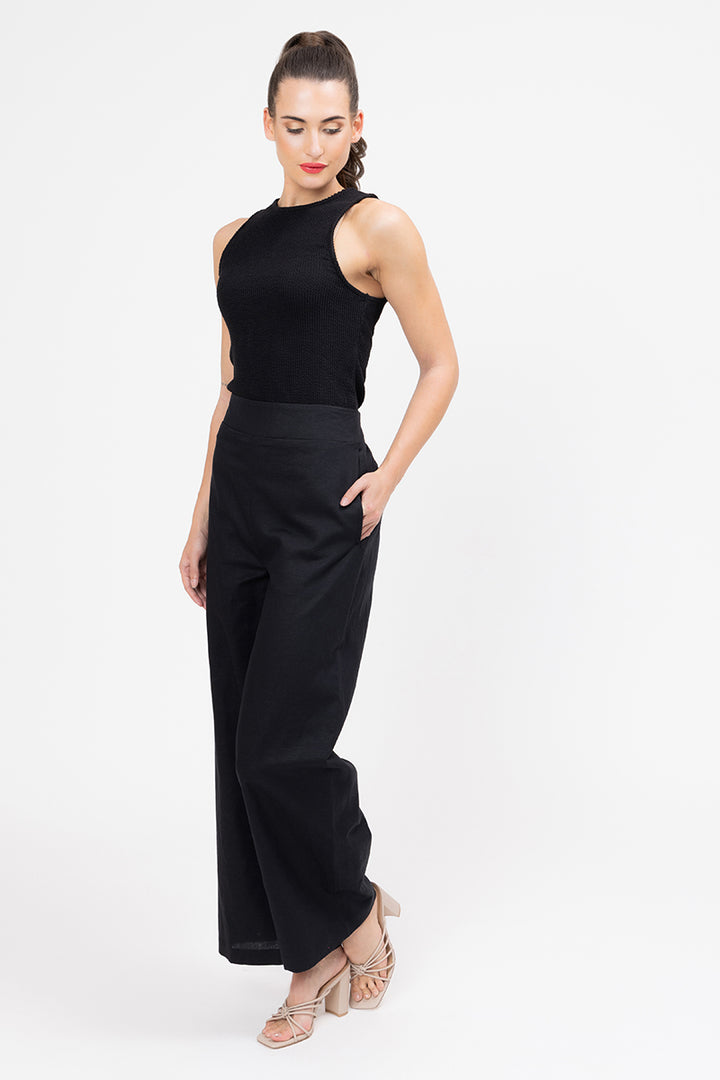 Billie The Label | Essential Wide Leg Pant - Side View