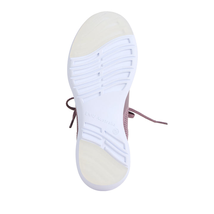 EMU Australia Rina Rose Taupe sneaker bottom view sole tread