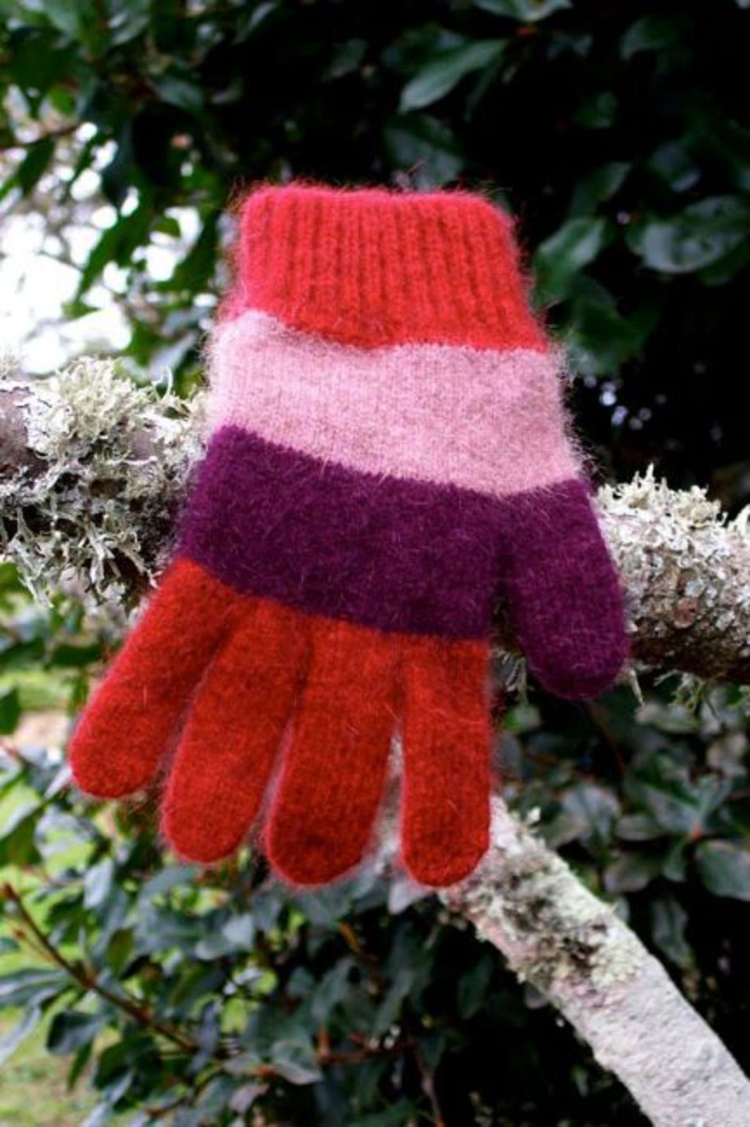 Childs Possum Merino Stripe Gloves
