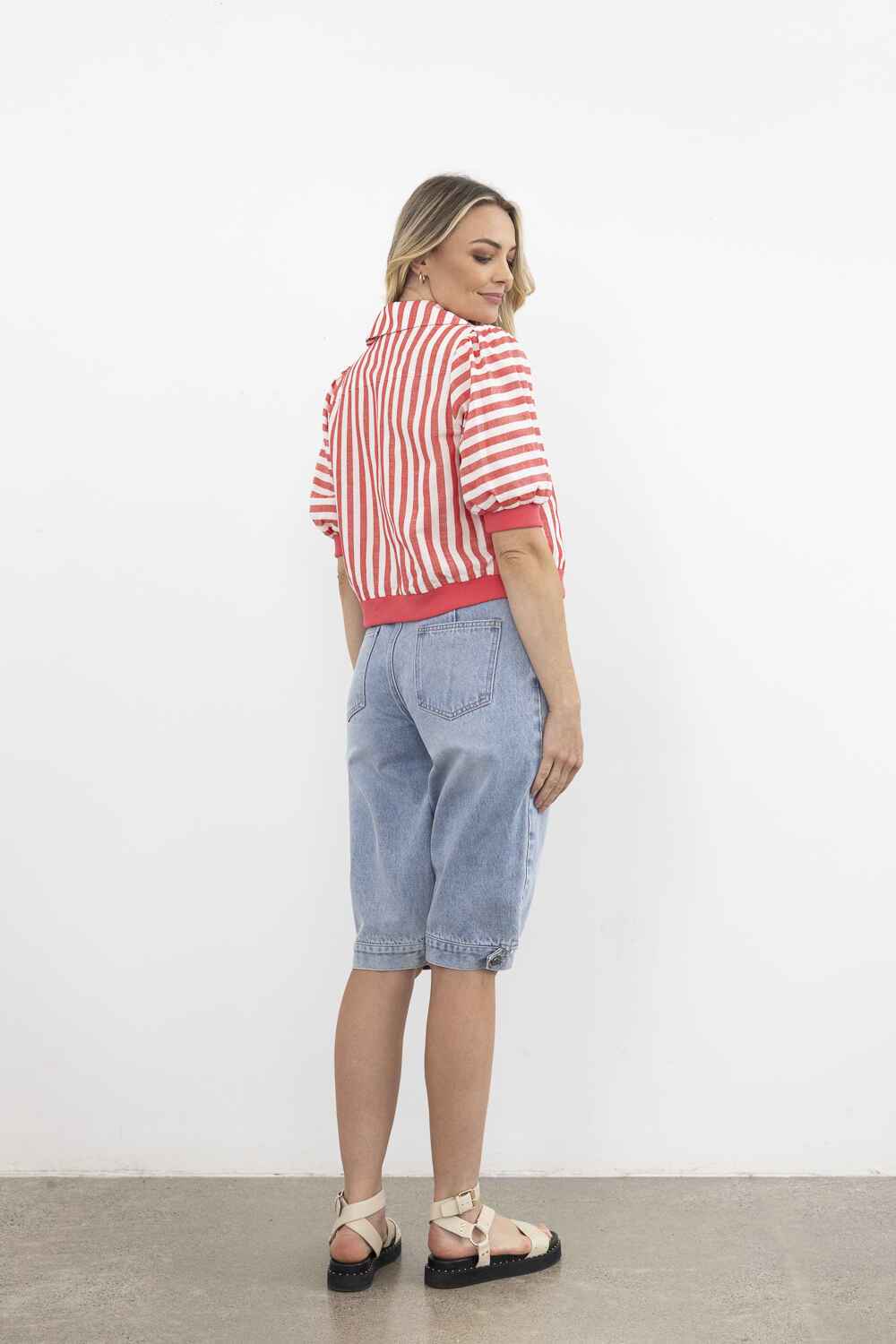 MRS MOSS | Dafni Bomber - Red Stripe