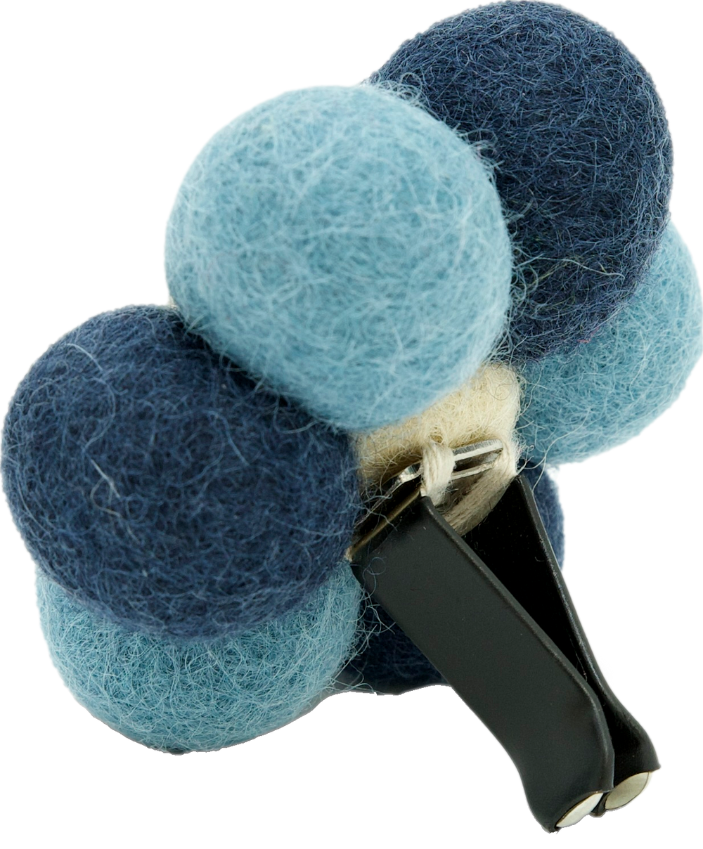 Daisy Poms - Blue (Side View)