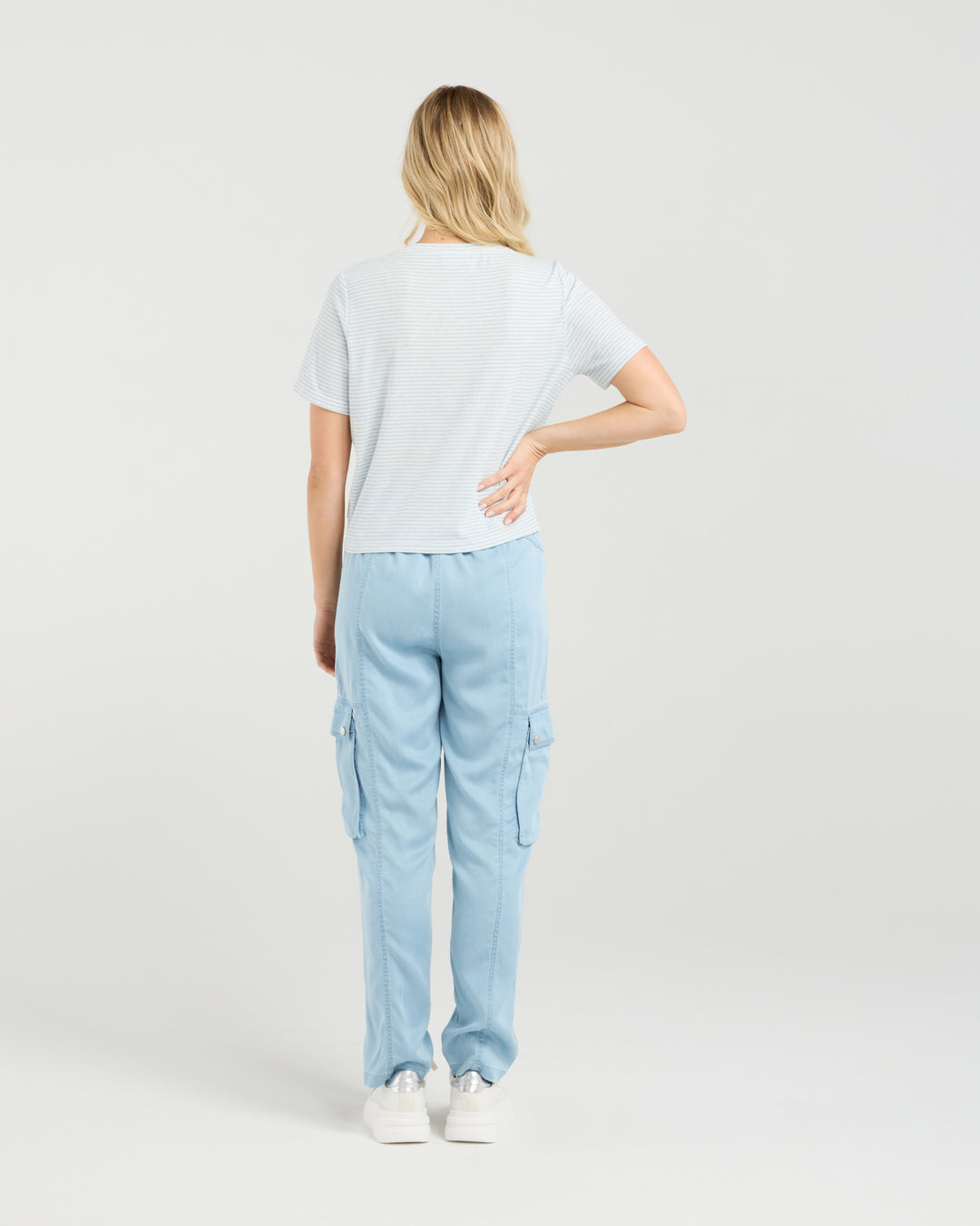 Et Alia | Twist Tee - Sky Stripe